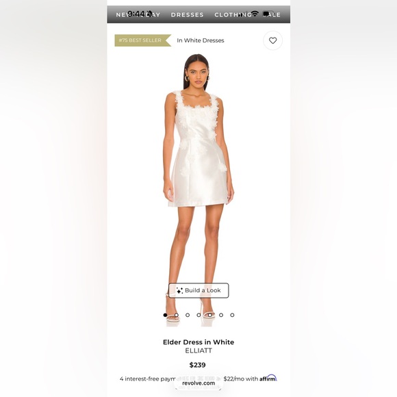 Elliatt Elder Dress White Mini - Picture 4 of 15